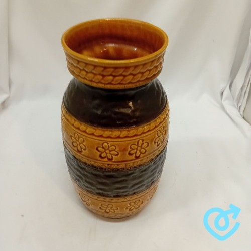 West germany vase - large, orange