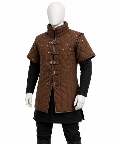Medieval brown gambeson padded - brown,
