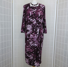 Eastex Dress UK 18 Plum Leaf