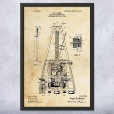 Metronome Patent Wall Art