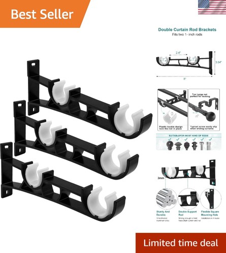 Sturdy double curtain - curtain, rod