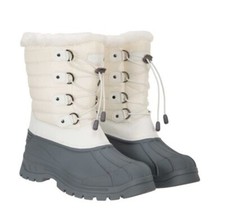 NEW Mountain Warehouse Womens Snow Boots Whistler Winter White UK 4 Walking