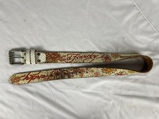 Ed Hardy Belt Distressed White