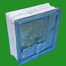 Light blue wavy - blue, glass