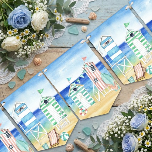 Seaside beach bunting - beach,