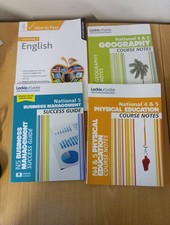 National 5 study books - business,english,PE,geography - 4 books  Leckie