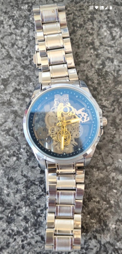 Men skeleton dial analogue - dial,