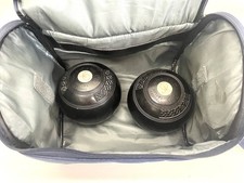 Thomas Taylor Lawn Bowls Size 2 Lignoid Woods + Carry Bag