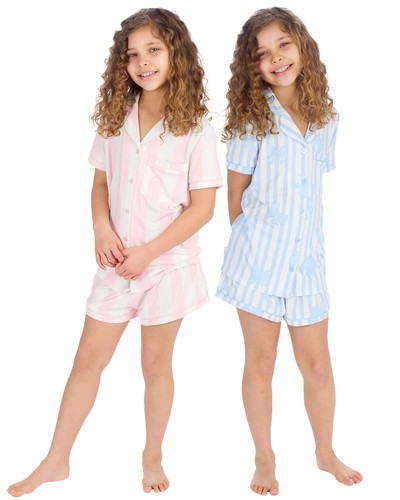 Girls striped short pyjamas - short,