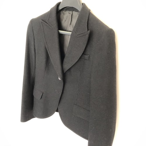 Hobbs black wool wide-collar