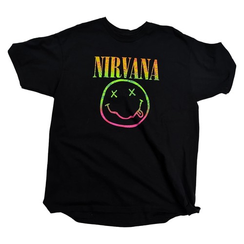 Nirvana rainbow smiley shirt - nirvana,