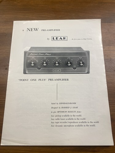 Leak pre amplifier point - pre, one
