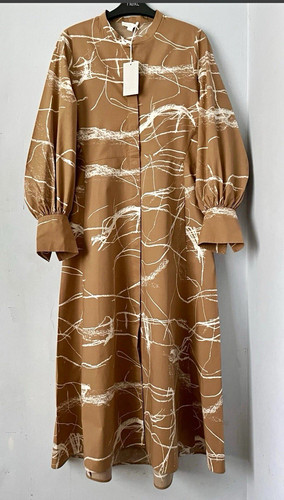 Cos brown white - brown/white, abstract