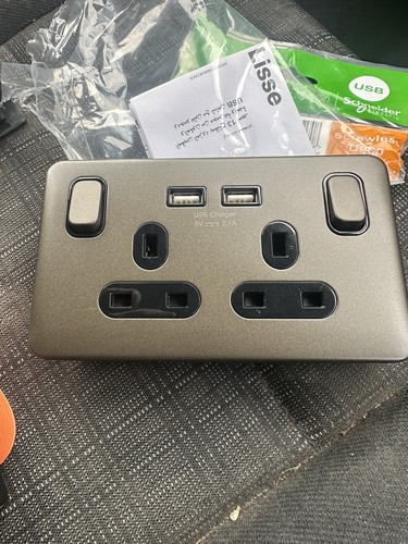 Schneider double socket - double,