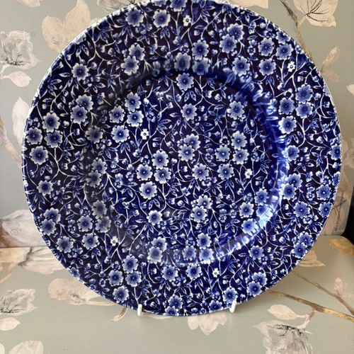 Burleigh blue calico plate - burleigh,