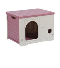 Outdoor Cat House for Multiple Cats Cat Shelter Outdoor Weatherproof, Red