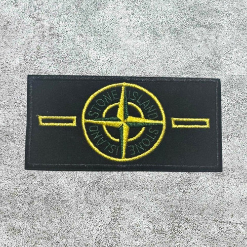 Stone island badge embroidered - stone,