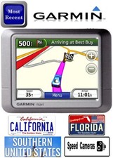 GARMIN 200 250 SAT NAV 2025 - 28 USA STATES INC FLORIDA CALIFORNIA B - SCREEN