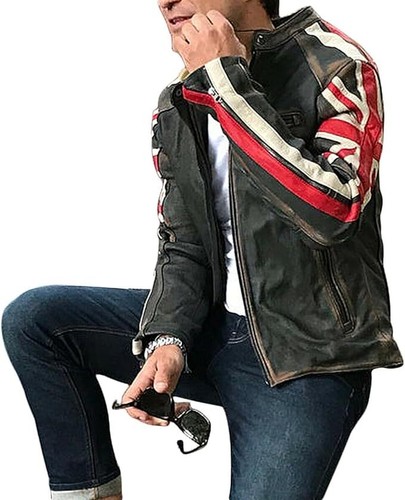 Men motorcycle vintage racer - motorcycle,