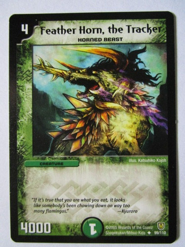 Duel masters feather horn the - masters,