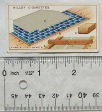 1927 Wills Household Hints 46 Laying a Tiled Hearth