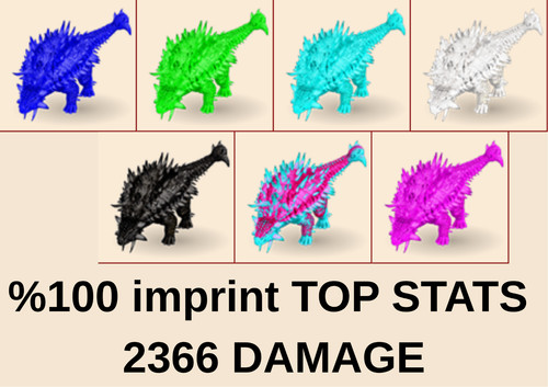 Ankylosaurus 2366 dmg 100 - 2366,