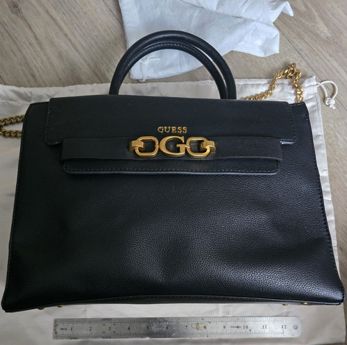 Guess zira black - pebbled, faux