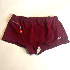 1970s Vintage Swimming trunks Swim shorts Red Nylon retro Mens Large W38