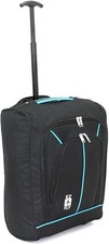 Cabin Trolley Bag with Wheel Travelling Luggage 42L Lightweight Holdall Suitcase