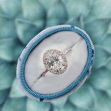 14k Rose Gold Diamond Ring