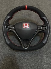 Leather Black Suede Steering