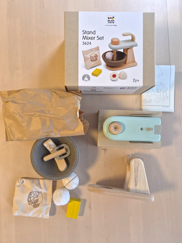 Plantoys stand mixer wooden - stand,