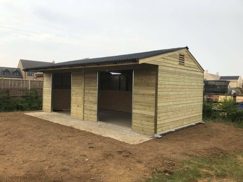 Double field shelter - shelter, 12'
