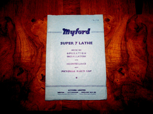 Myford super lathe - super,