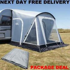 With Groundsheet New Grey  Sunncamp Swift 260 SC Deluxe Caravan Porch Awning