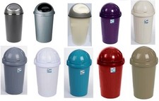 LARGE 50L BULLET BIN RUBBISH WASTE BINS & DUSTBIN KITCHEN HOME OFFICE MADE IN UK