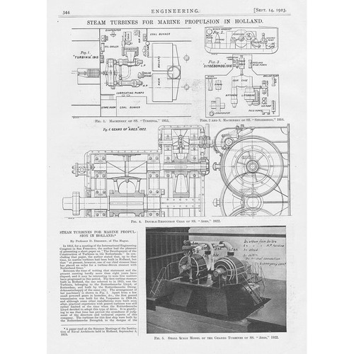 Steam turbines for marine - steam,