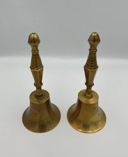 Large Vintage Brass Bells Pair