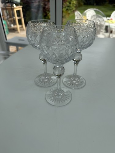 Crystal hock wine glasses - hock,