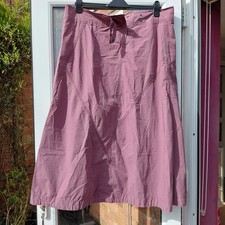 Fat Face mauve cotton midi