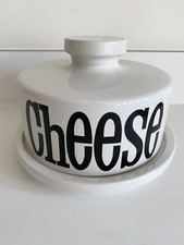 Vintage TG Green Ltd SPECTRUM Dome Cheese Dish Black & White