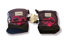 nwt STONZ Waterproof Fleece Lined Baby Girls Boots Booties  Polka Dot Mauve Sz S