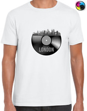 LONDON RECORD MENS T SHIRT COOL MUSIC GRIME MUSICIAN DJ VINYL GIFT IDEA TOP