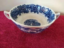 Vintage Booths 'British Scenery' Pattern Two Handled Soup Cup c1950s - Very Rare