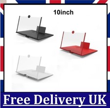 10inch Mobile Phone Screen Magnifier 3D HD Video Amplifier Stand New Model - UK