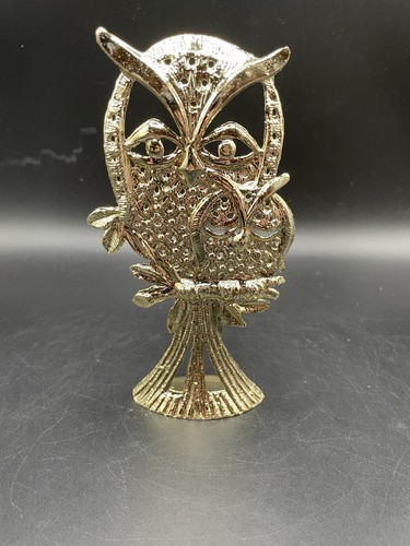 Vtg torino gold tone - tone, owl