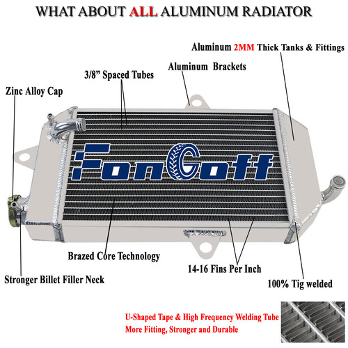 Row aluminium radiator for - 2,