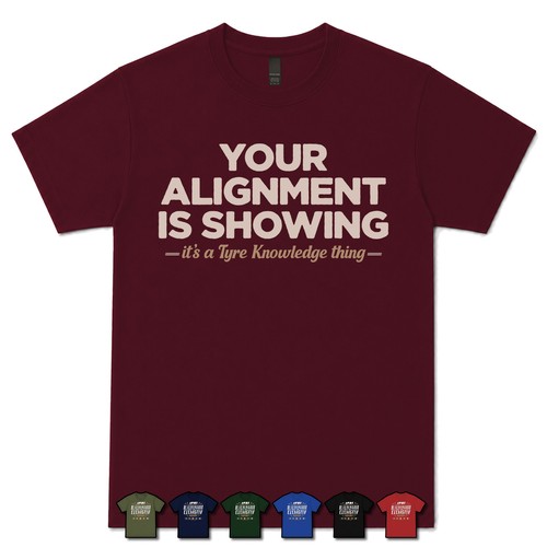 Your alignment showing tyre - is,