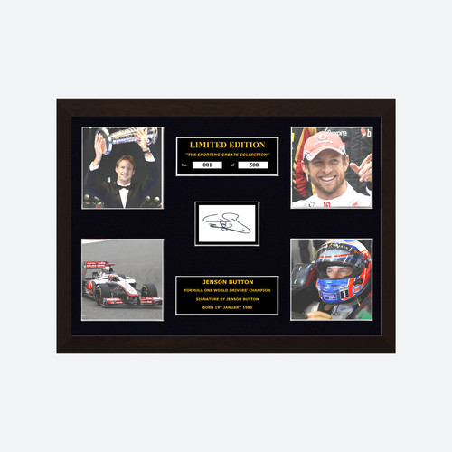 Jenson button signed - button,