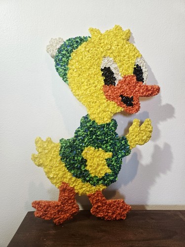 Vintage melted plastic - plastic, popcorn